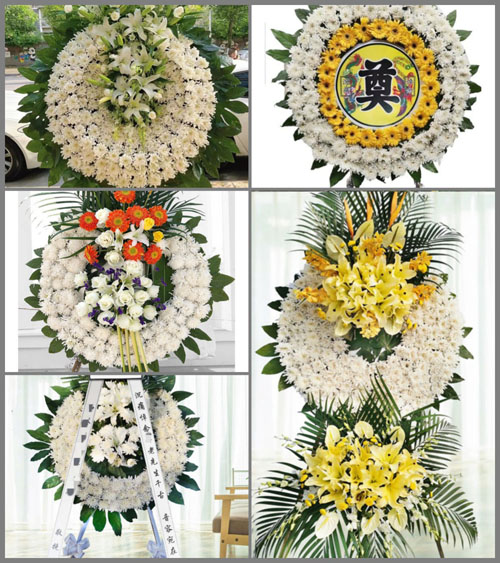 湖南湘潭湘乡市泉塘镇上湖村花圈速递